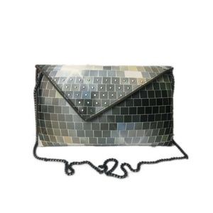 Kent Stetson Clutch Bag Disco Ball Crystals Chain